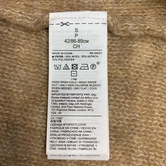 Banana Republic Cozy Tan Wool-Alpaca Sweater | Effortless Preppy Knit Pullover - Picture 6 of 8